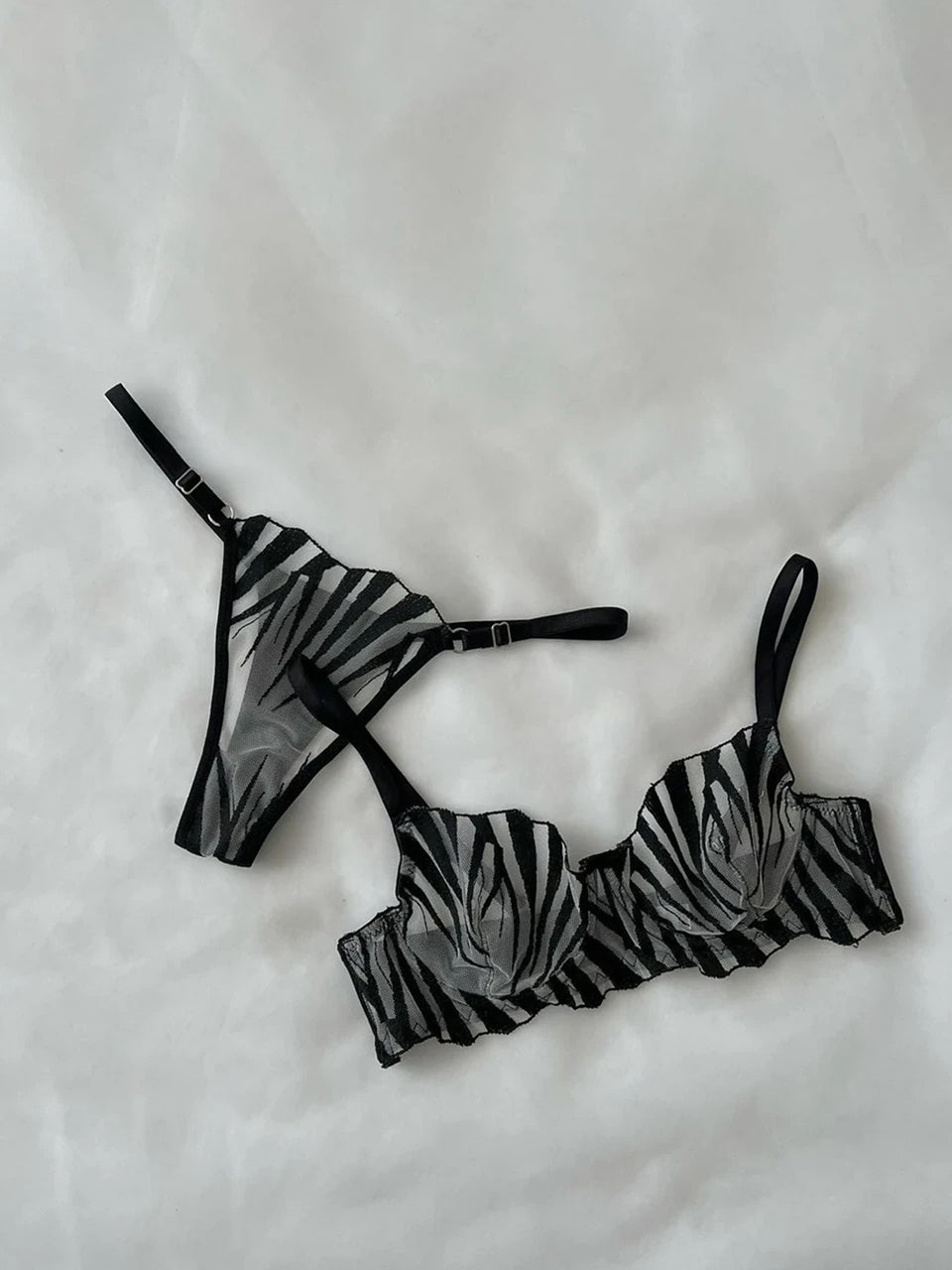 Zebra Bralet Set